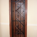 custom iron wine door