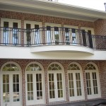 outood iron balcony