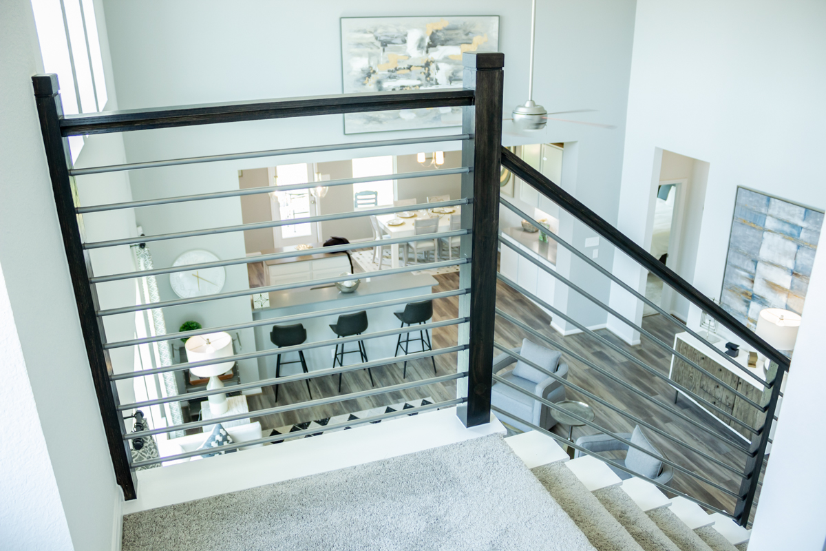 Horizontal Bar, Ash Grey, 4000 post, square cap, 4923 post