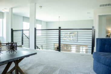 Horizontal Iron Bar Balusters - Modern Stair Railing Designs