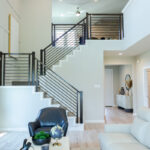 Horizontal Bar, Satin Black, 4000 post, 6084 handrail