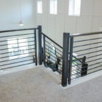 Horizontal Bar, Satin Black, 4000 post, 6084 handrail