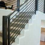 Horizontal Bar, Satin Black, 4000 post, 6084 handrail