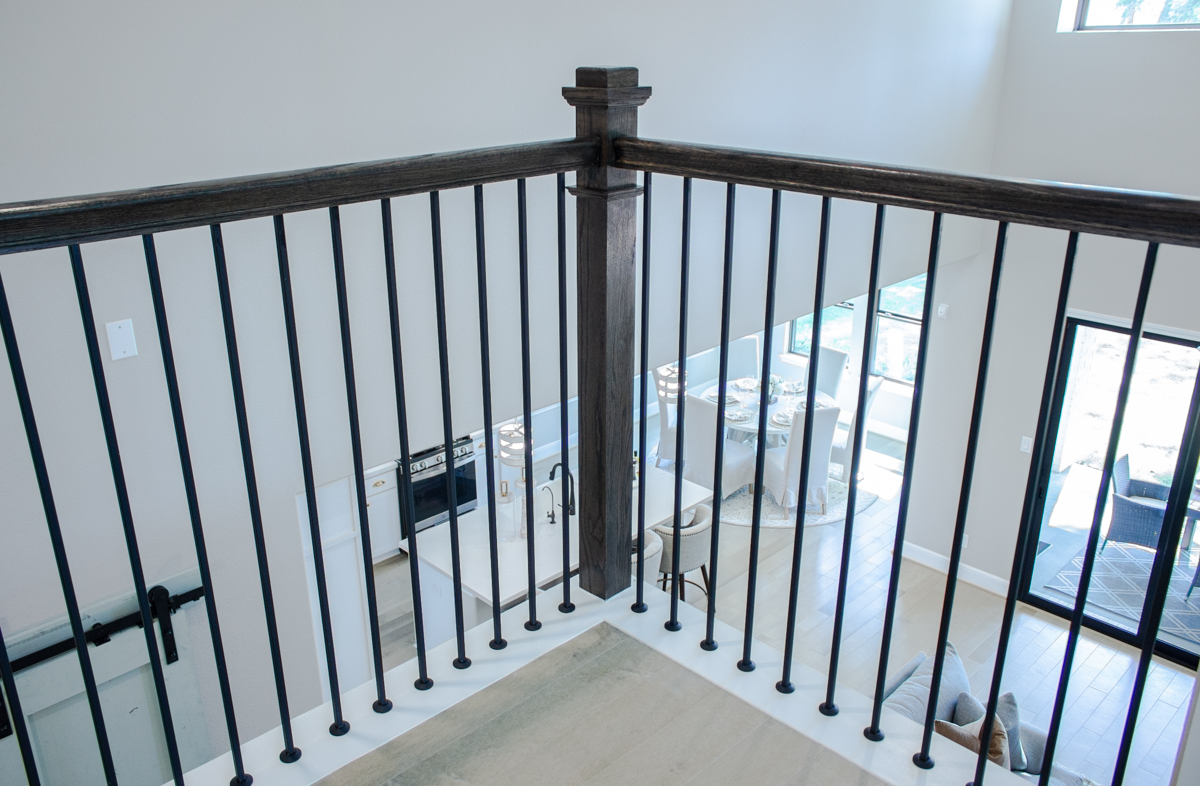 Versatile Series Plain Bar, 4191 newel Post, 6084 Handrail