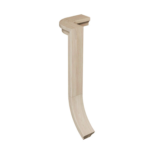 7476 - 2 Rise Right Hand Gooseneck Wood Handrail Fitting