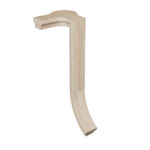 7481 - 2 Rise Left Hand Gooseneck with Cap Wood Handrail Fitting