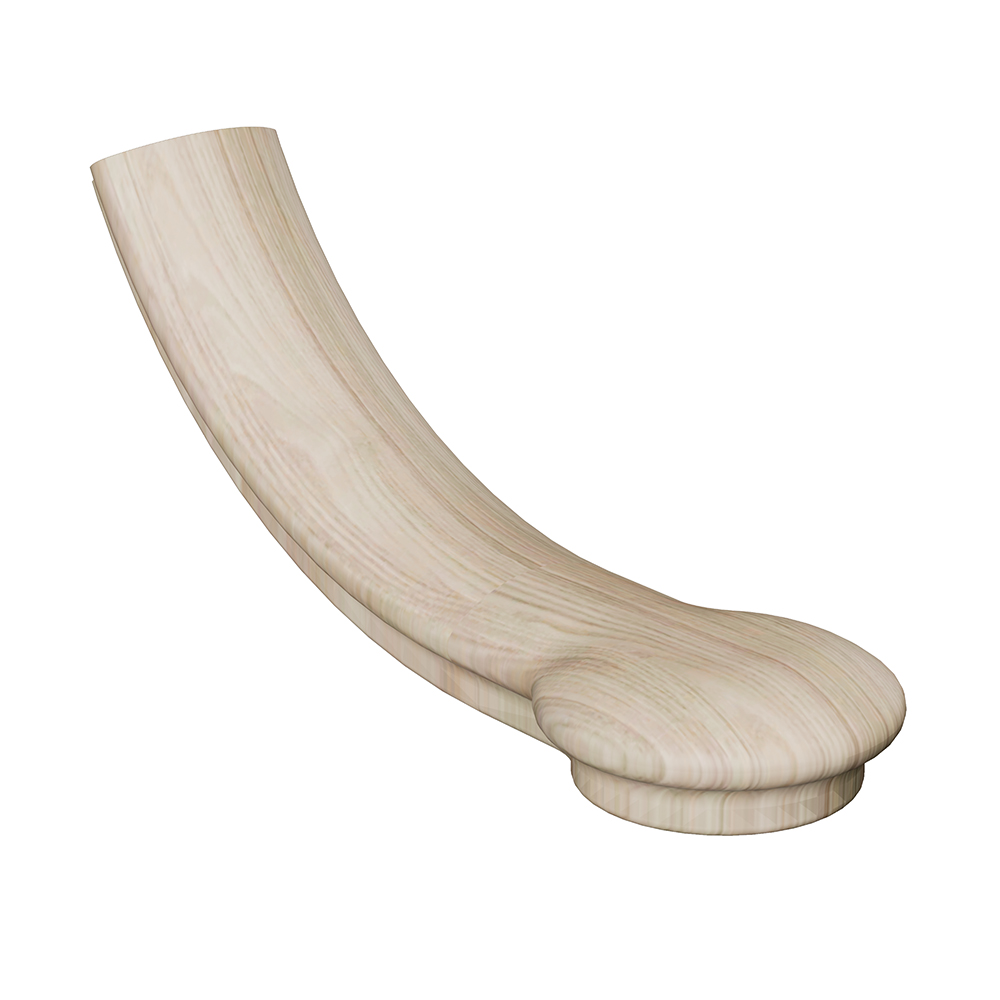 7510 Start Easing with Cap Wood Handrail Fitting | House of Forgings ...