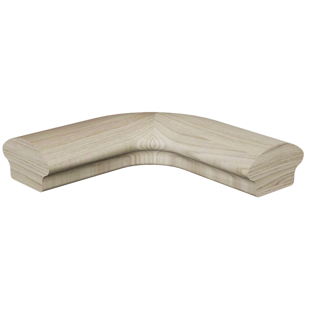 Hand Railing Turn 7511 Level Quarter Turn Wood Handrail Fitting | House of Forgings ...