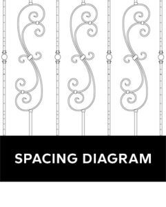 IRON BALUSTER SPACING DIAGRAM
