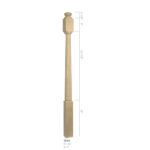 3040 - 3" x 48" Wooden Newel Post - Post to Post - Rohe