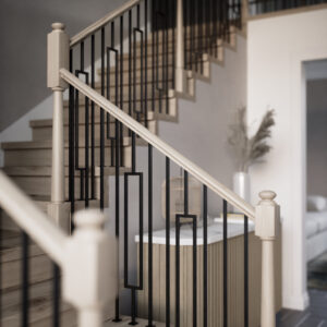 3042 - 3" x 60" Wooden Newel Post - Post to Post - Rohe