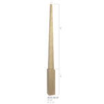 3510-48-SP - 3.5" x 48" Wooden Newel Post - Stabilizer - Rohe