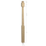 3542 - 3.5" x 60" Wooden Newel Post - Post to Post - Rohe