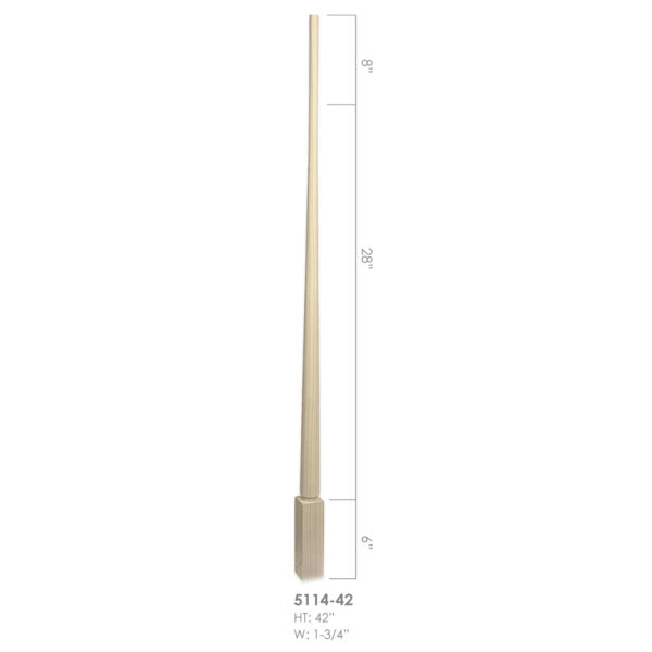 5114-42 - 1.75" x 42" Wooden Baluster - Rohe