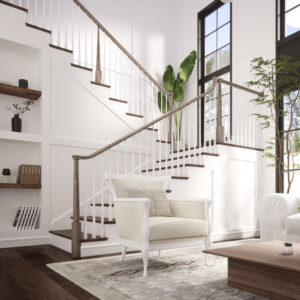 3010 - 3" x 42" Wooden Newel Post - Pin Top - Rohe