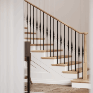 3010 - 3" x 42" Wooden Newel Post - Pin Top - Rohe