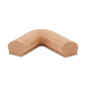 7611 Level Quarter Turn Wood Handrail Fitting