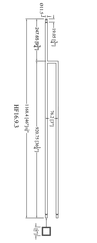 16.9.3 Level Double Leg Iron Baluster