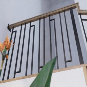 16.9.3 Level Double Leg Iron Baluster