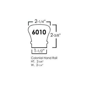 7099 2 Rise Straight Gooseneck Wood Handrail Fitting - Image 3